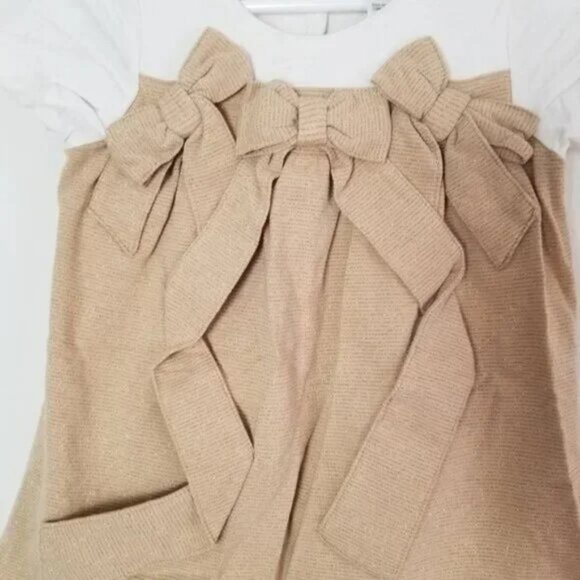 🔴 Juicy Couture Little girl toddler sparkly bow dress size 18-24 Months (B25) - Picture 2 of 8